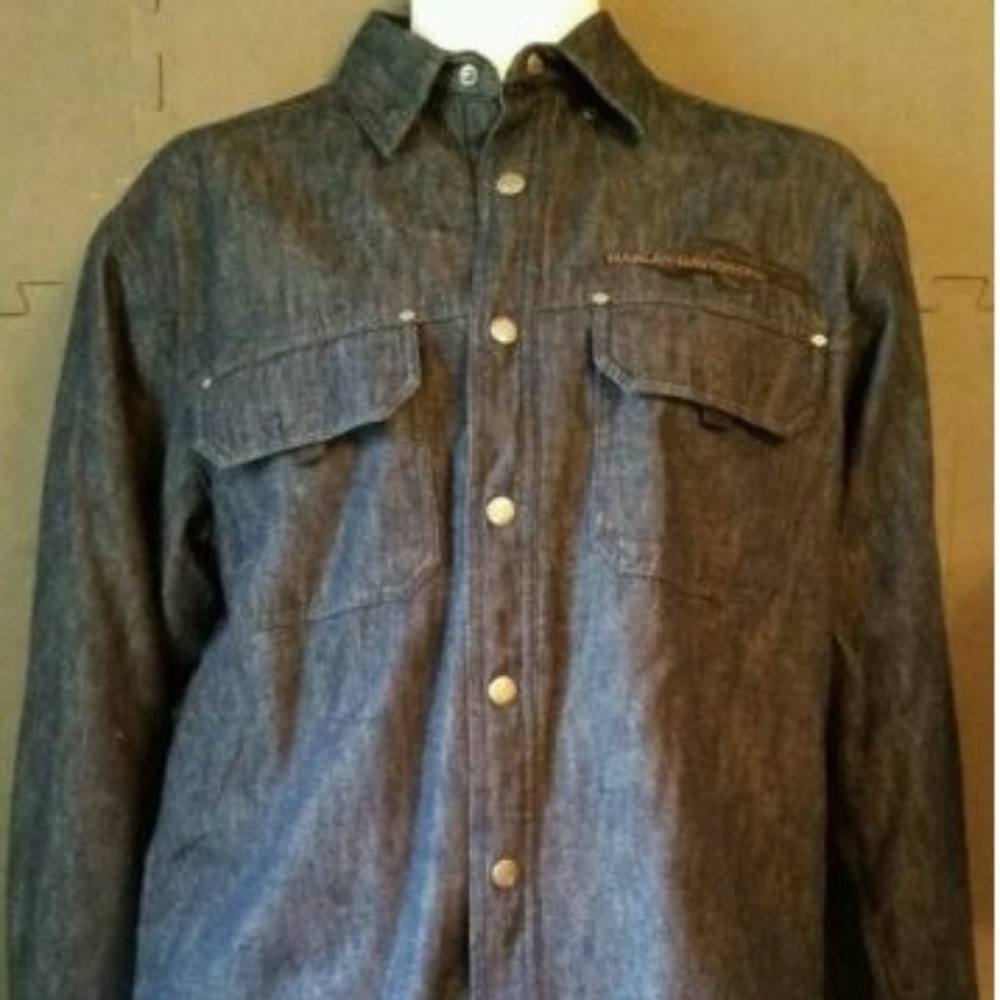 Harley Davidson thermal snap button jacket shirt